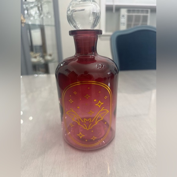 NWT Target Set of 2 Halloween Decor Ombré Bat Glass Apothecary Jars - Picture 2 of 4